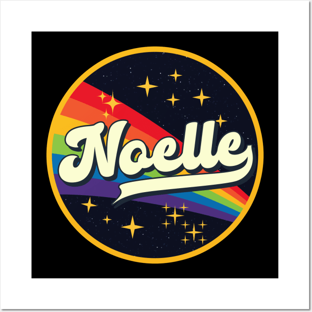 Noelle // Rainbow In Space Vintage Style Wall Art by LMW Art